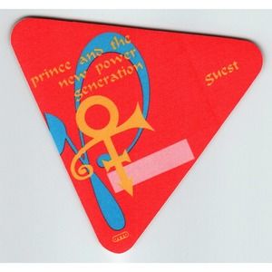 Prince And The New Power Generation Backstage Pass Cloth Fabric Funk 1992 Red